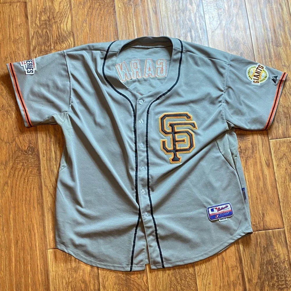 Majestic Madison bumgarder Gray Giants size 56 Baseball Jersey